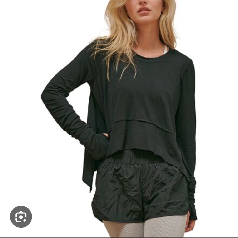 FP Movement Tempo long sleeve shirt workout top black medium